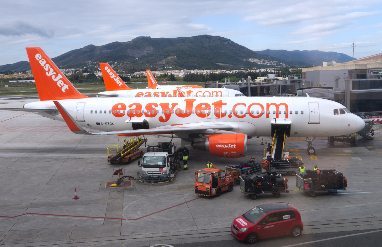 A bunch of EasyJet 737s from An Easter Parade, Nerja, Andalusia, Spain - 21st April 2019