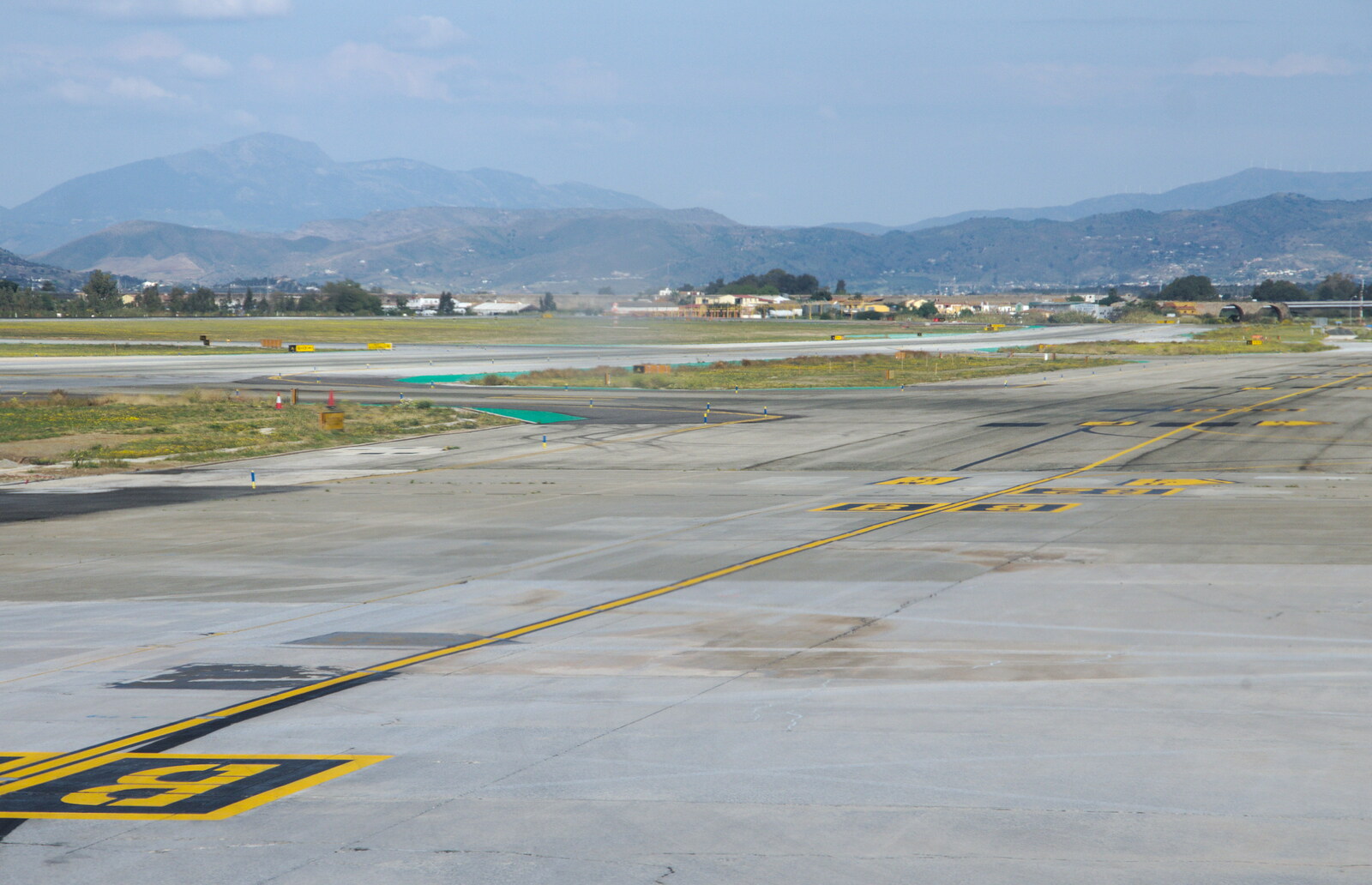 The sunny tarmac of Málaga airport from An Easter Parade, Nerja, Andalusia, Spain - 21st April 2019