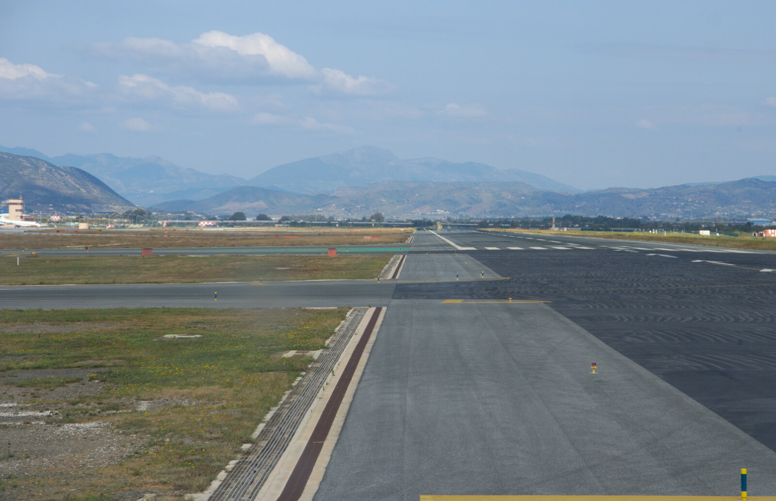 Málaga's runway from An Easter Parade, Nerja, Andalusia, Spain - 21st April 2019