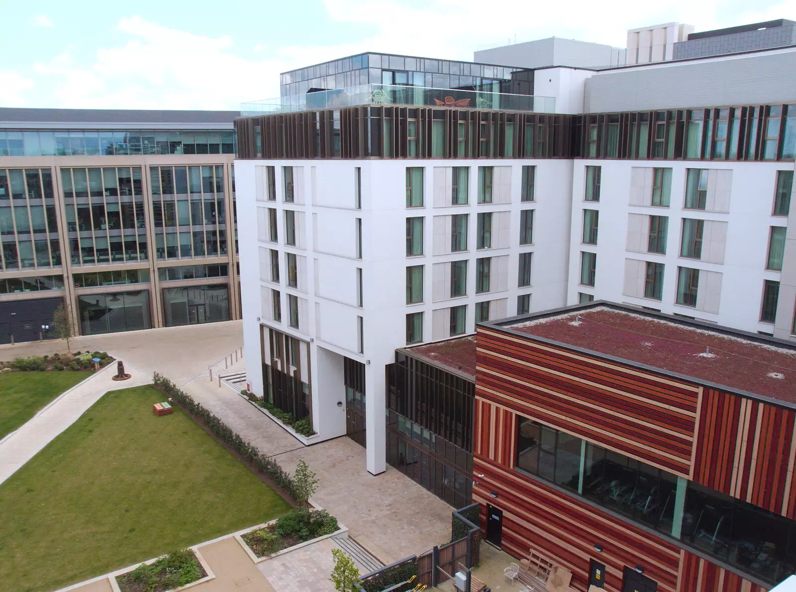 The view of next-door from the top of MSR in Cambridge, from A Mini Qualcomm Reunion, The Wrestlers, Cambridge - 26th April 2019