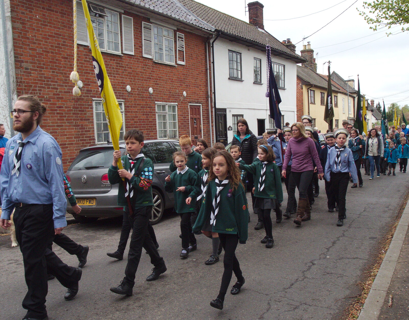 Some more Scouts from A St. George's Day Parade, Dickleburgh, Norfolk - 28th April 2019