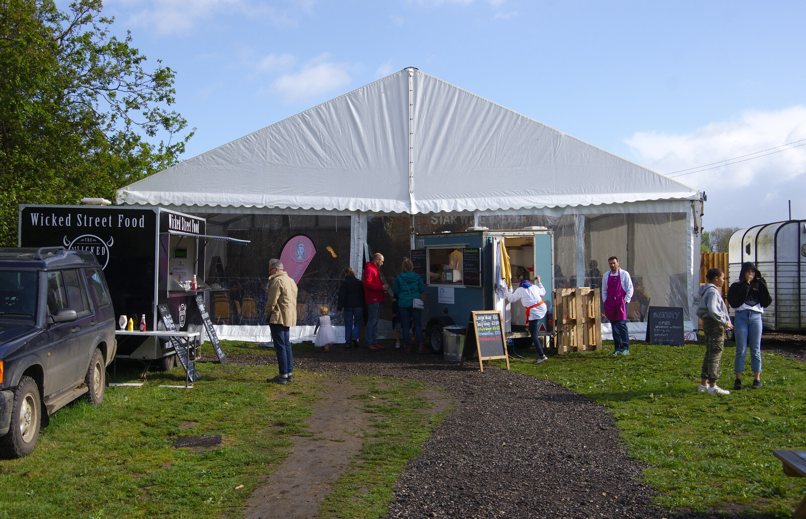 The marquee attached to the tap room from The Opening of Star Wing Brewery's Tap Room, Redgrave, Suffolk - 4th May 2019