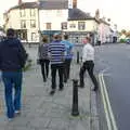 The gang heads out to explore Coggeshall pubs, The BSCC Bike Ride 2019, Coggeshall, Essex - 11th May 2019