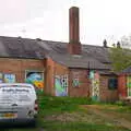 Some sort of derelict factory with paintings, The BSCC Bike Ride 2019, Coggeshall, Essex - 11th May 2019