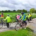 Paul's on the phone, The BSCC Bike Ride 2019, Coggeshall, Essex - 11th May 2019