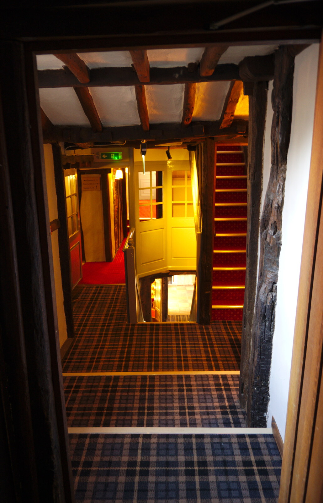 The random corridors of the hotel from The BSCC Bike Ride 2019, Coggeshall, Essex - 11th May 2019