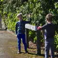 The boys mess around on an actual Grange Hill, The BSCC Bike Ride 2019, Coggeshall, Essex - 11th May 2019