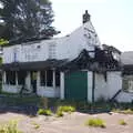 The tragic sight of a burned-down pub, The BSCC Bike Ride 2019, Coggeshall, Essex - 11th May 2019