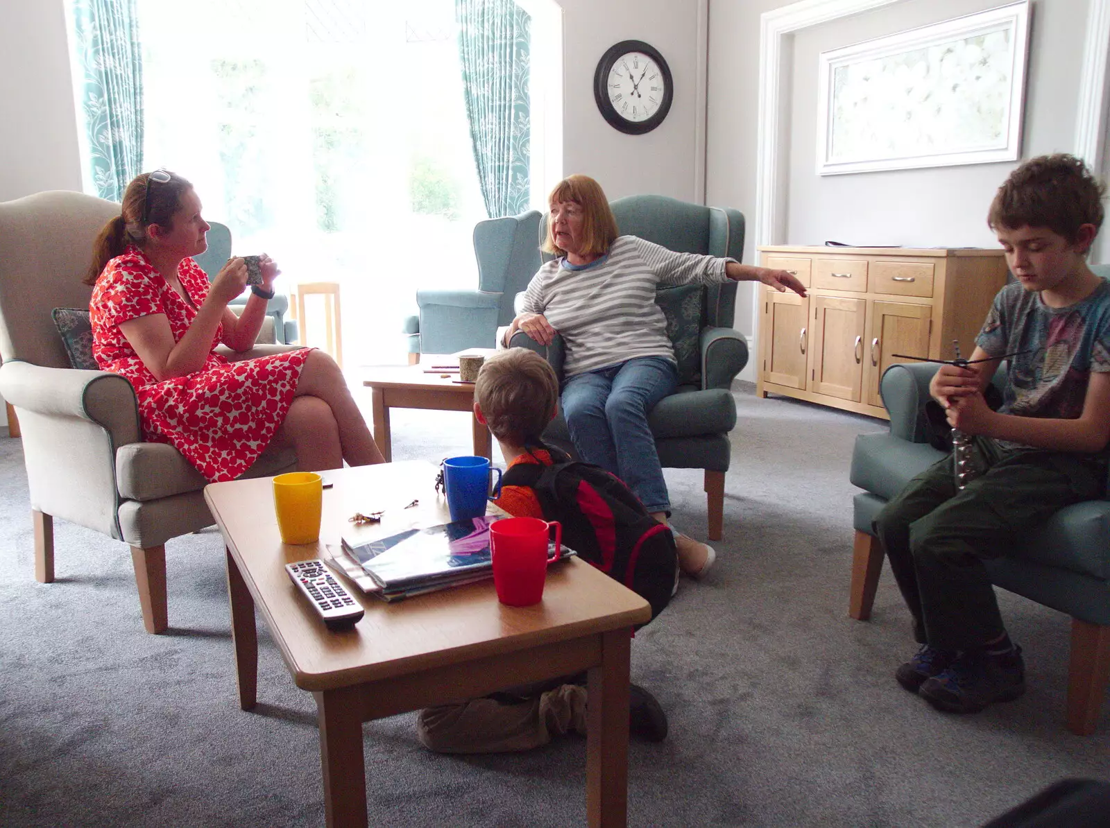 Isobel chats to Grandma J, from Chagford Lido and a Trip to Parke, Bovey Tracey, Devon - 25th May 2019