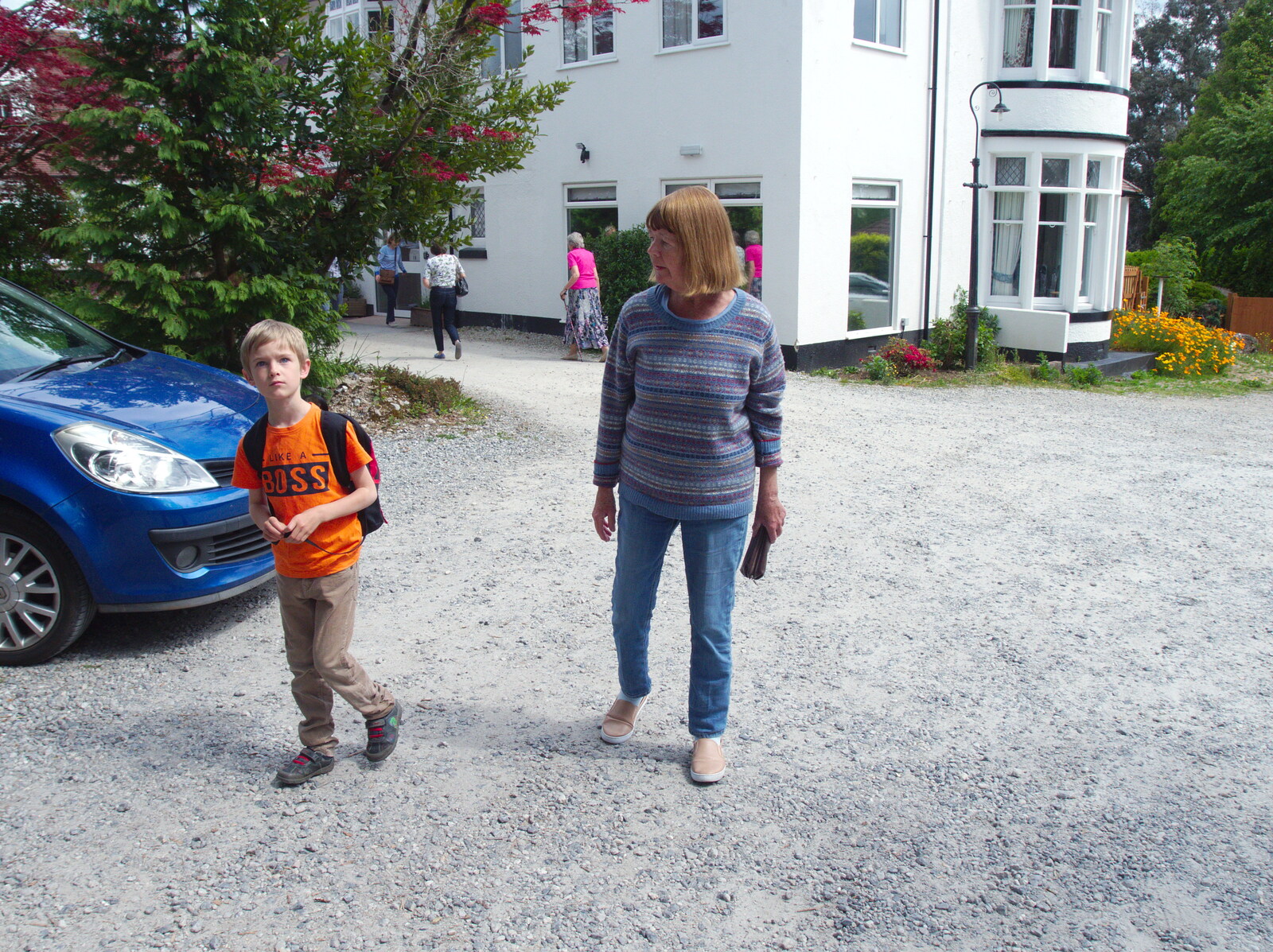 Harry with Grandma J from Chagford Lido and a Trip to Parke, Bovey Tracey, Devon - 25th May 2019