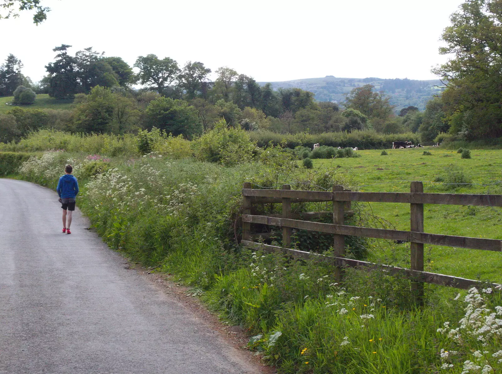 Someone's walking to Chagford, from Chagford Lido and a Trip to Parke, Bovey Tracey, Devon - 25th May 2019