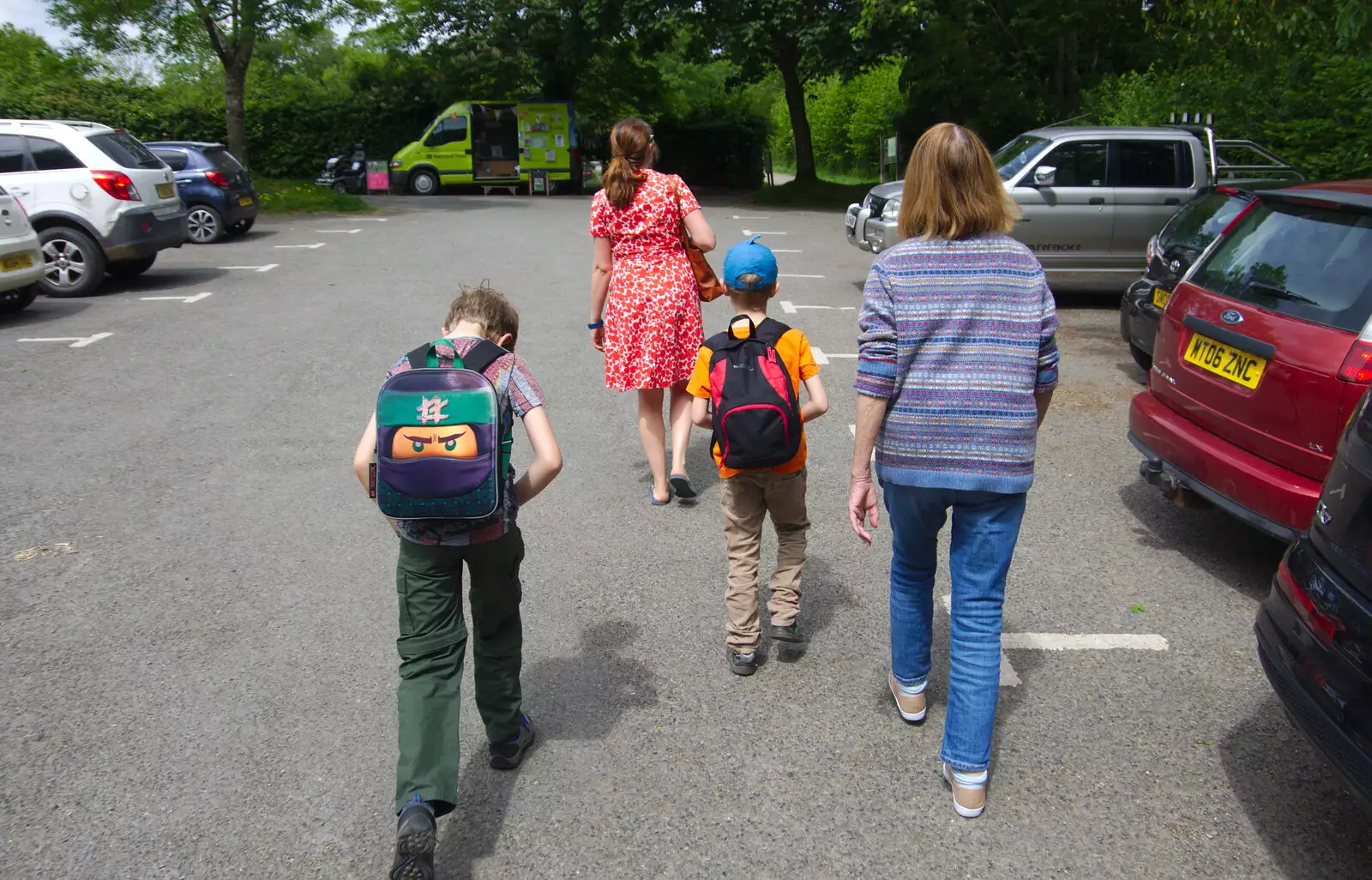 We arrive at the Parke car park, from Chagford Lido and a Trip to Parke, Bovey Tracey, Devon - 25th May 2019