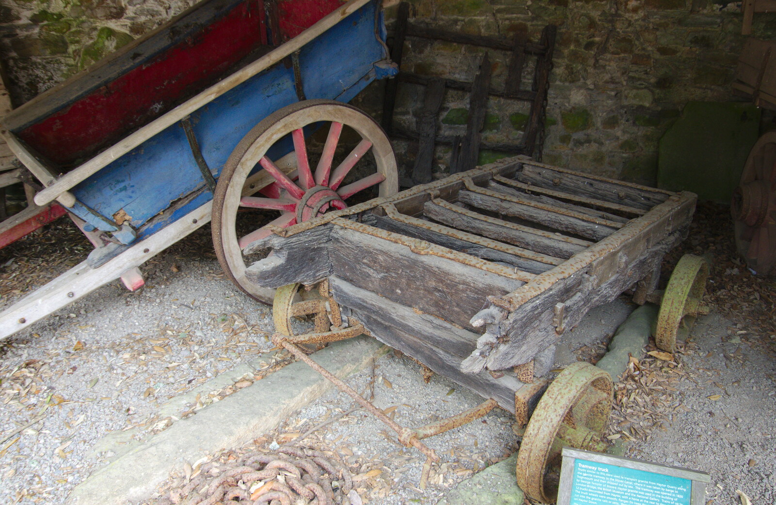 An ancient trolley or cart from Chagford Lido and a Trip to Parke, Bovey Tracey, Devon - 25th May 2019