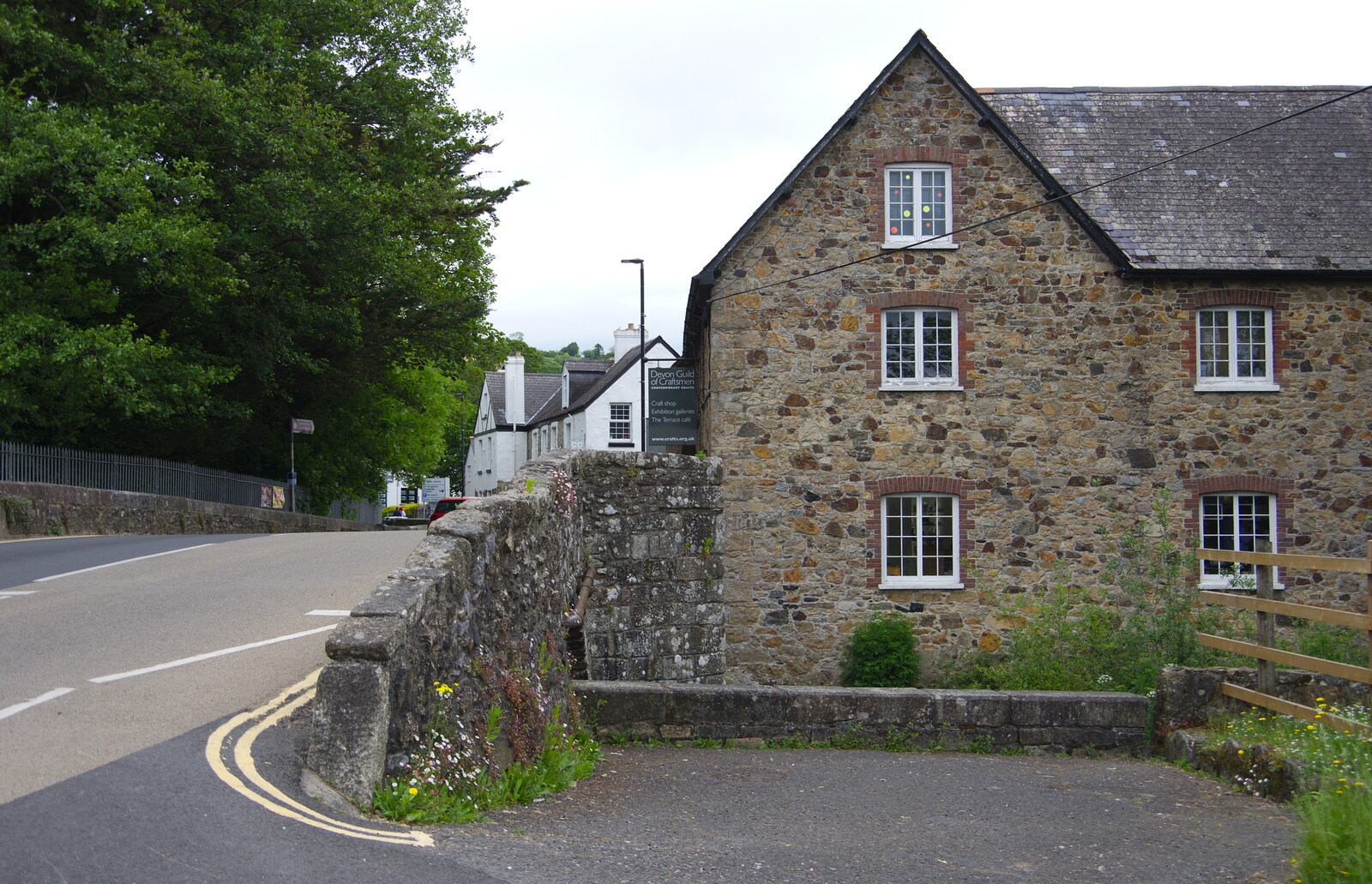 Looking up the street by the mill from The Tom Cobley and a Return to Haytor, Bovey Tracey, Devon - 27th May 2019
