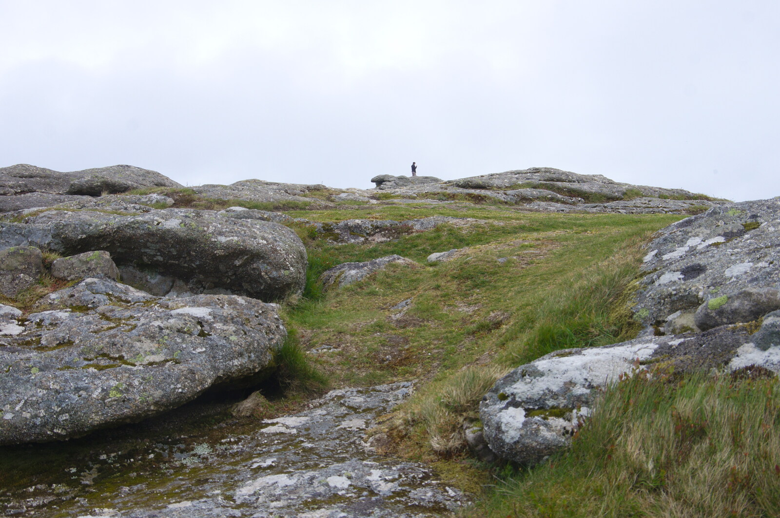 Someone in the distance is a dot on the granite from The Tom Cobley and a Return to Haytor, Bovey Tracey, Devon - 27th May 2019