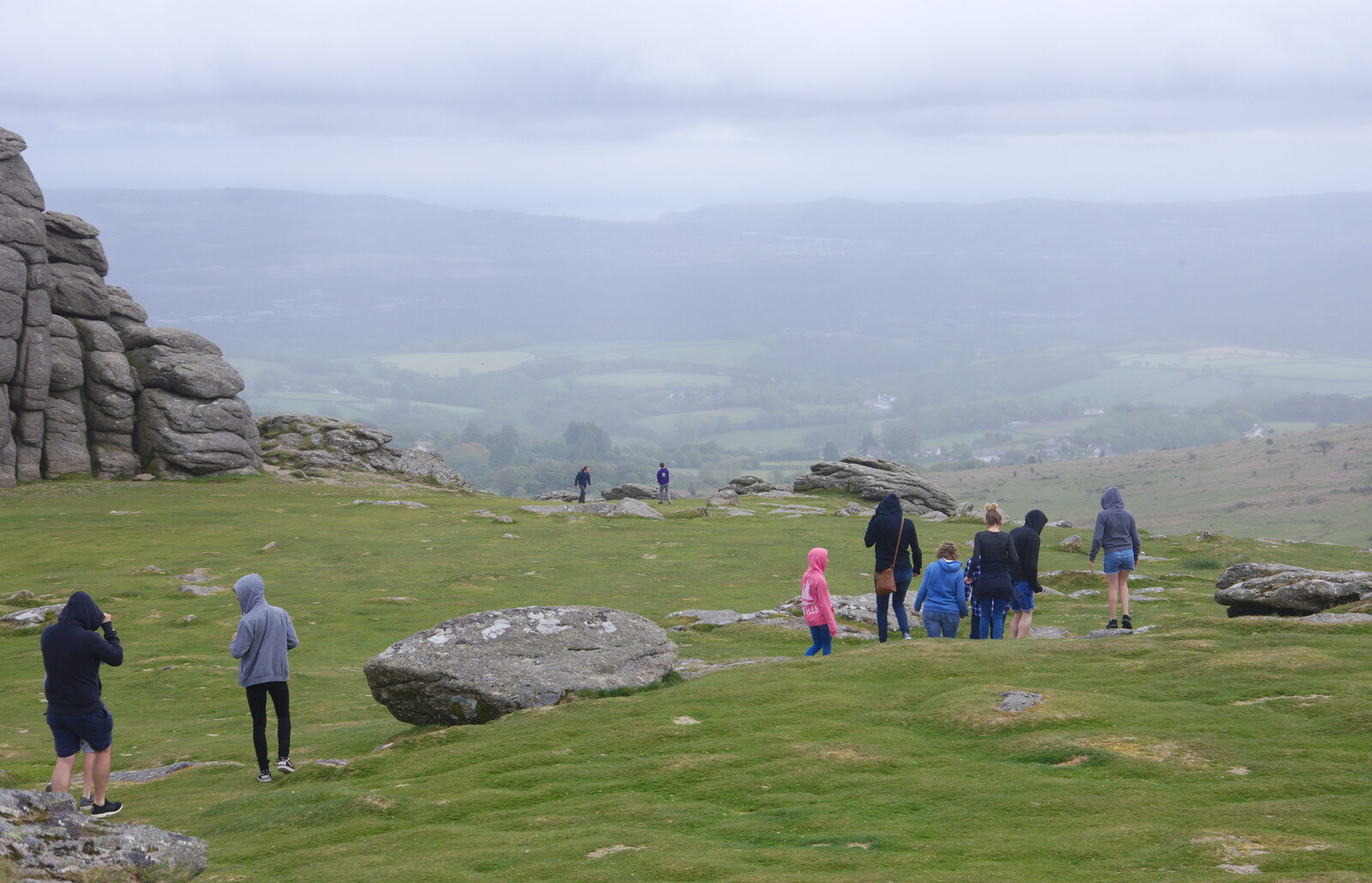 People walk around from The Tom Cobley and a Return to Haytor, Bovey Tracey, Devon - 27th May 2019