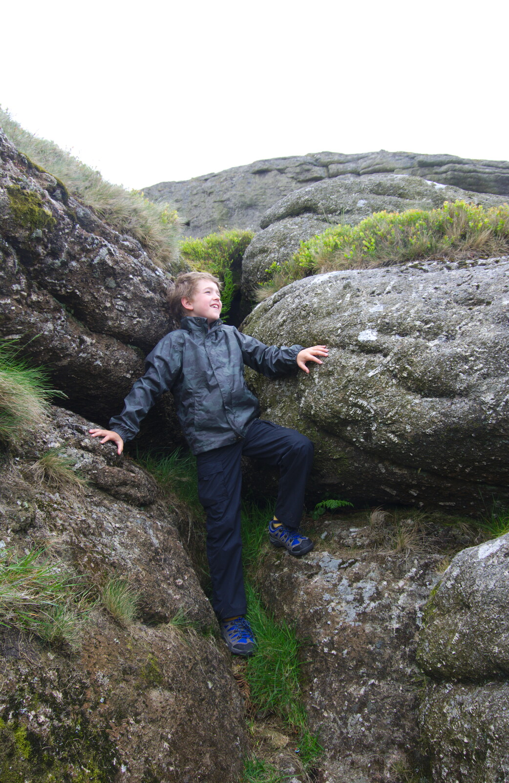 Fred in some rocks from The Tom Cobley and a Return to Haytor, Bovey Tracey, Devon - 27th May 2019