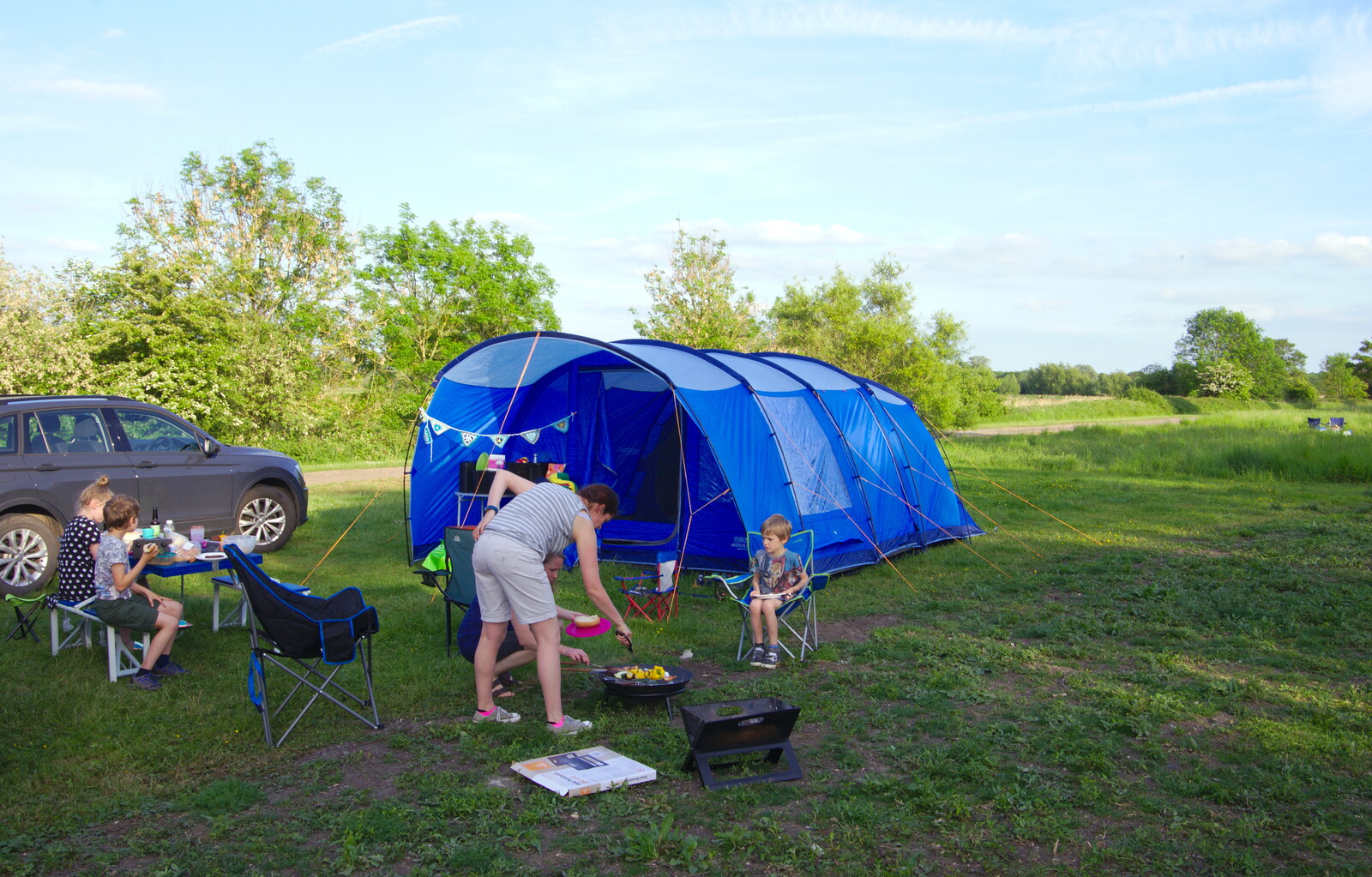Allyson's pitch from Camping at Three Rivers, Geldeston, Norfolk - 1st June 2019