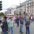 A load of taxi drivers mill around on Whitehall, The BSCC at Gissing, Taxi Protests and Eye Scarecrows - 8th June 2019