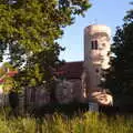 The round tower of Gissing Church, The BSCC at Gissing, Taxi Protests and Eye Scarecrows - 8th June 2019