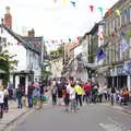 A view up Mere Street, The Diss Carnival 2019, Diss, Norfolk - 9th June 2019