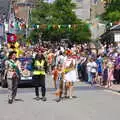 The carnival procession arrives, The Diss Carnival 2019, Diss, Norfolk - 9th June 2019