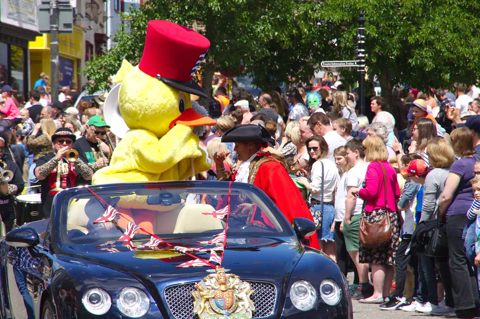 The town mascot - a duck called Dinsdale, from The Diss Carnival 2019, Diss, Norfolk - 9th June 2019