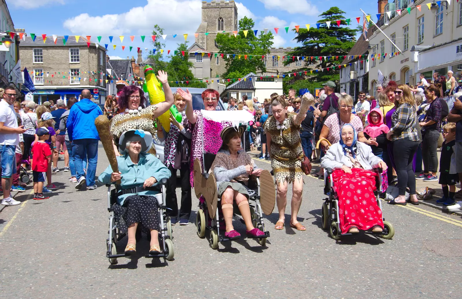 Even the olds get wheeled out, from The Diss Carnival 2019, Diss, Norfolk - 9th June 2019