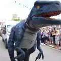 Blue dinosaur on Mere Street, The Diss Carnival 2019, Diss, Norfolk - 9th June 2019