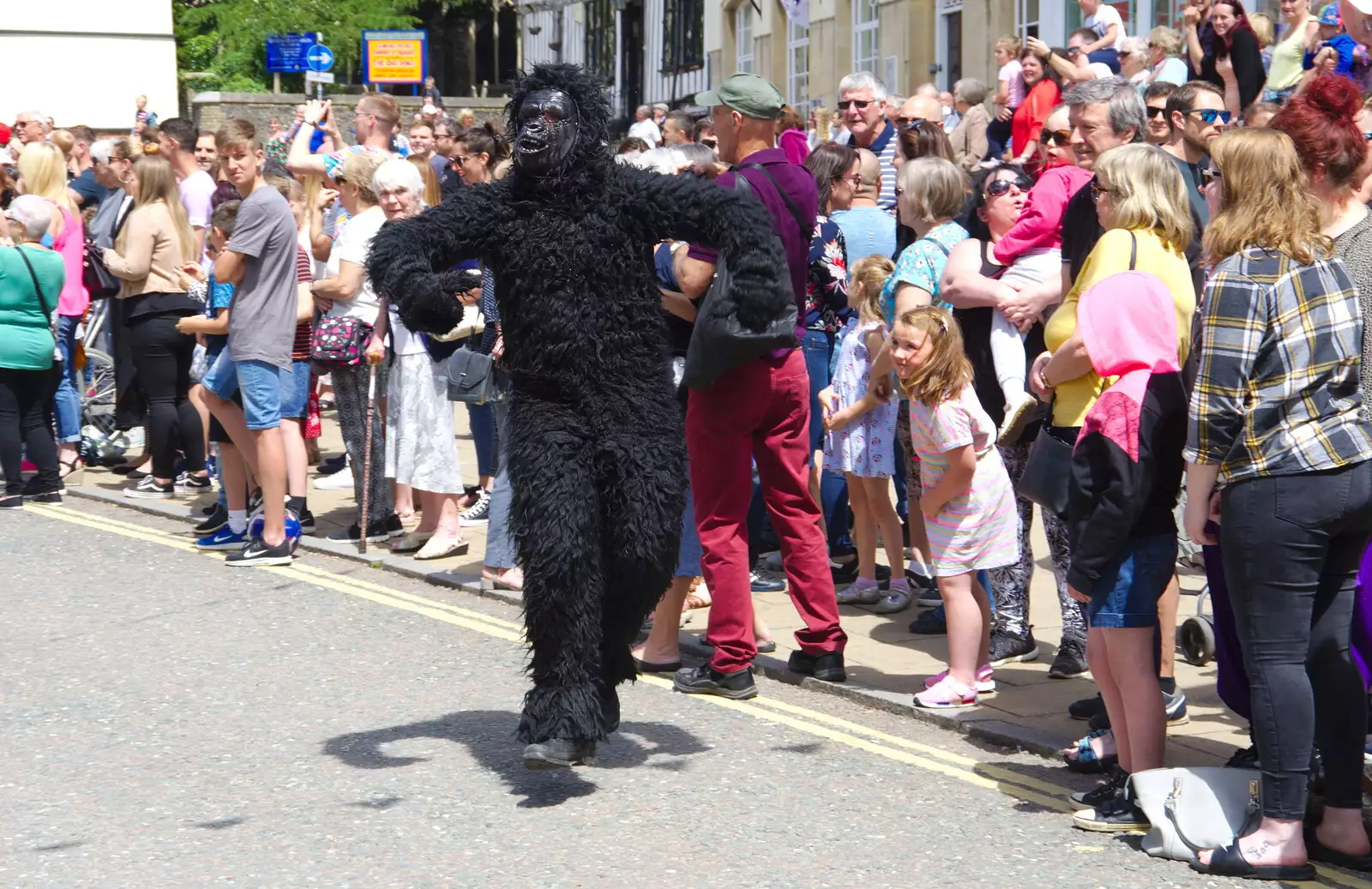 There's a gorilla on the loose, from The Diss Carnival 2019, Diss, Norfolk - 9th June 2019