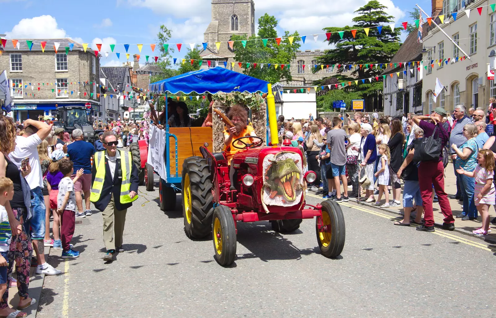 A vintage David Brown tractor, from The Diss Carnival 2019, Diss, Norfolk - 9th June 2019