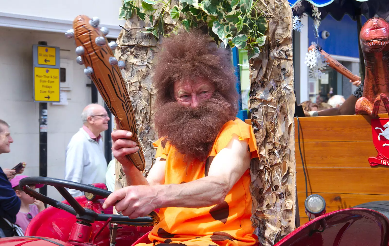 A fake beard looks almost real, from The Diss Carnival 2019, Diss, Norfolk - 9th June 2019