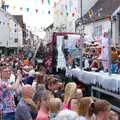 The foam float moves along towards Mere Street, The Diss Carnival 2019, Diss, Norfolk - 9th June 2019