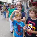 Harry gets a free-sweet hand-out, The Diss Carnival 2019, Diss, Norfolk - 9th June 2019