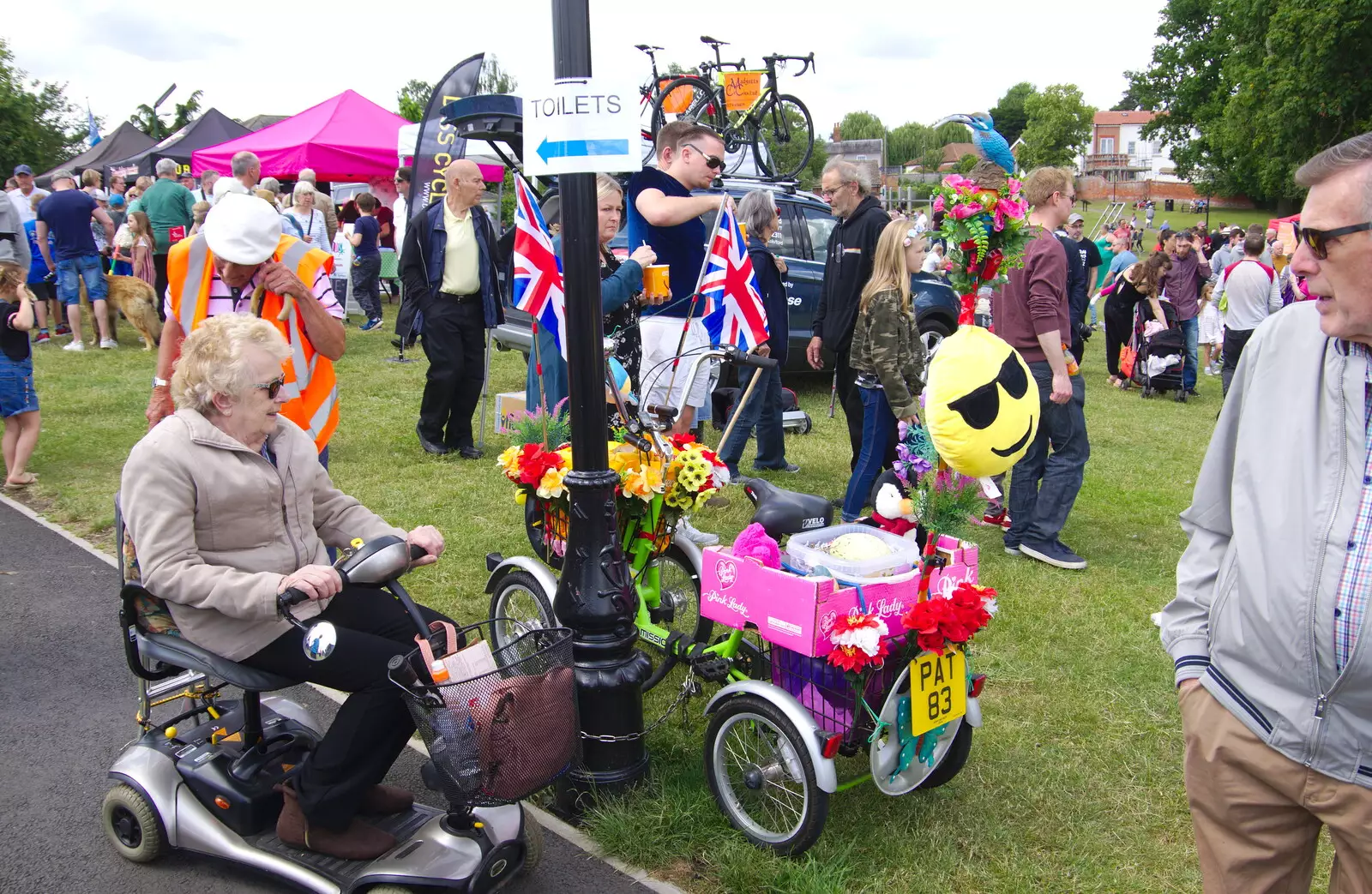 Pat 83's decorated quad bike is parked up, from The Diss Carnival 2019, Diss, Norfolk - 9th June 2019