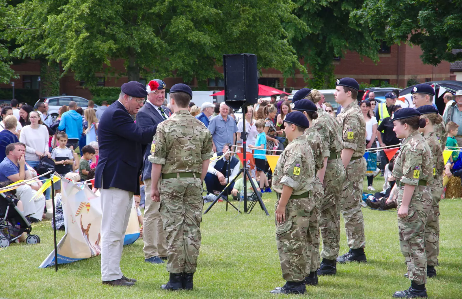 There's some sort of Army Cadet presentation, from The Diss Carnival 2019, Diss, Norfolk - 9th June 2019