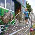 Harry comes out of some sort of hall of mirrors, The Diss Carnival 2019, Diss, Norfolk - 9th June 2019