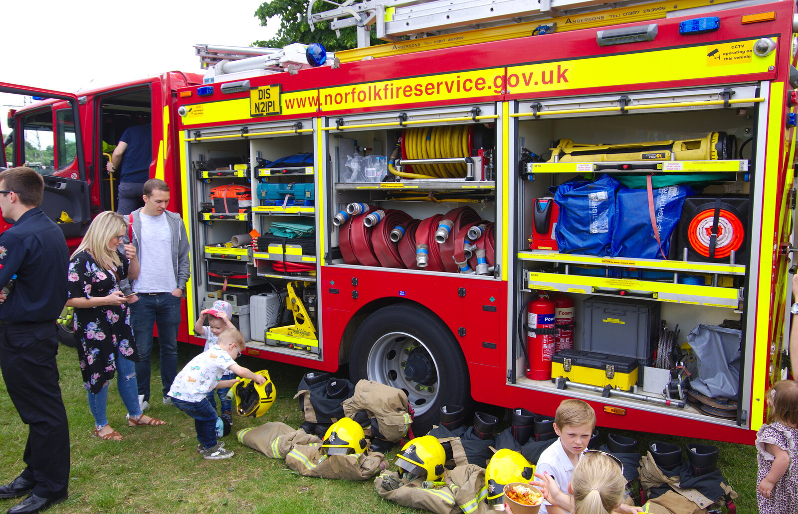 Fire engine kit from The Diss Carnival 2019, Diss, Norfolk - 9th June 2019