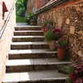 The steps up to the Ship's beer garden, Cliff House Camping, Dunwich, Suffolk - 15th June 2019