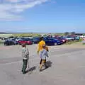 We stride into the car park at Dunwich, Cliff House Camping, Dunwich, Suffolk - 15th June 2019