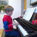 Harry plays some tunes on piano, The BSCC at North Lopham, and the GSB Mayor's Parade, Eye, Suffolk - 23rd June 2019