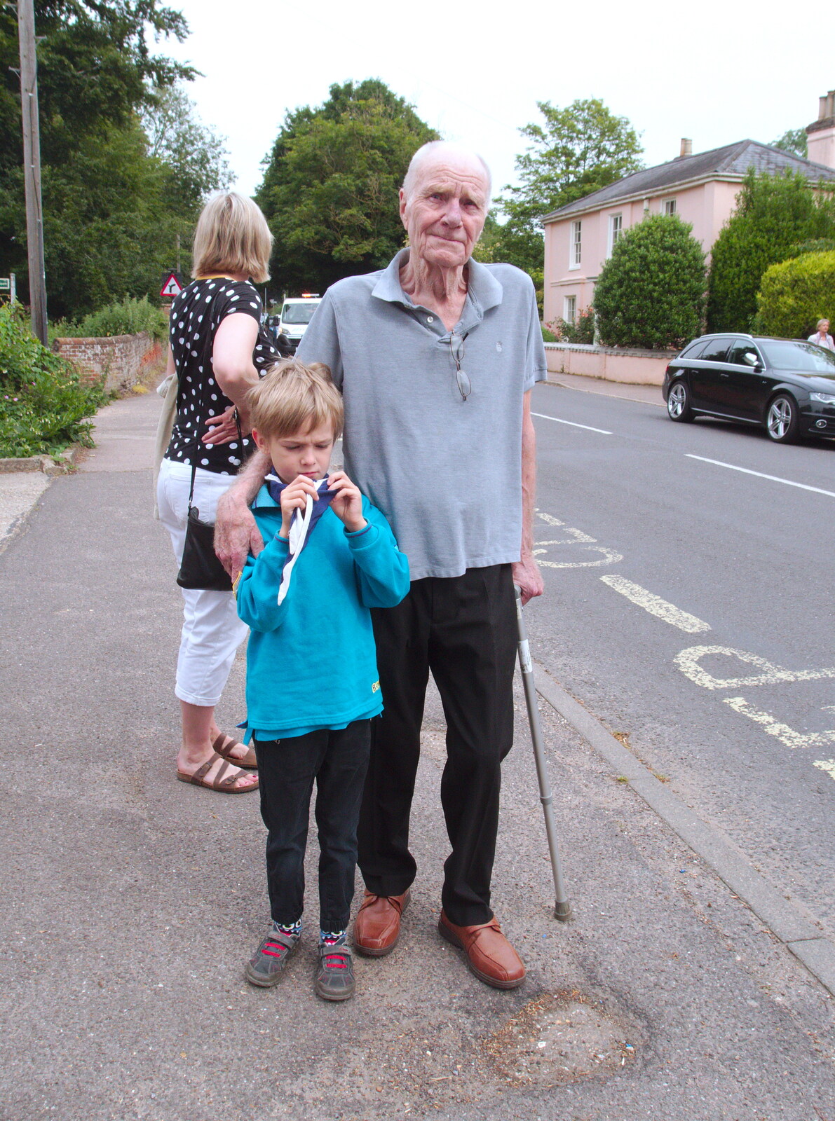 Harry and the G-Unit on Lambseth Street in Eye from The BSCC at North Lopham, and the GSB Mayor's Parade, Eye, Suffolk - 23rd June 2019