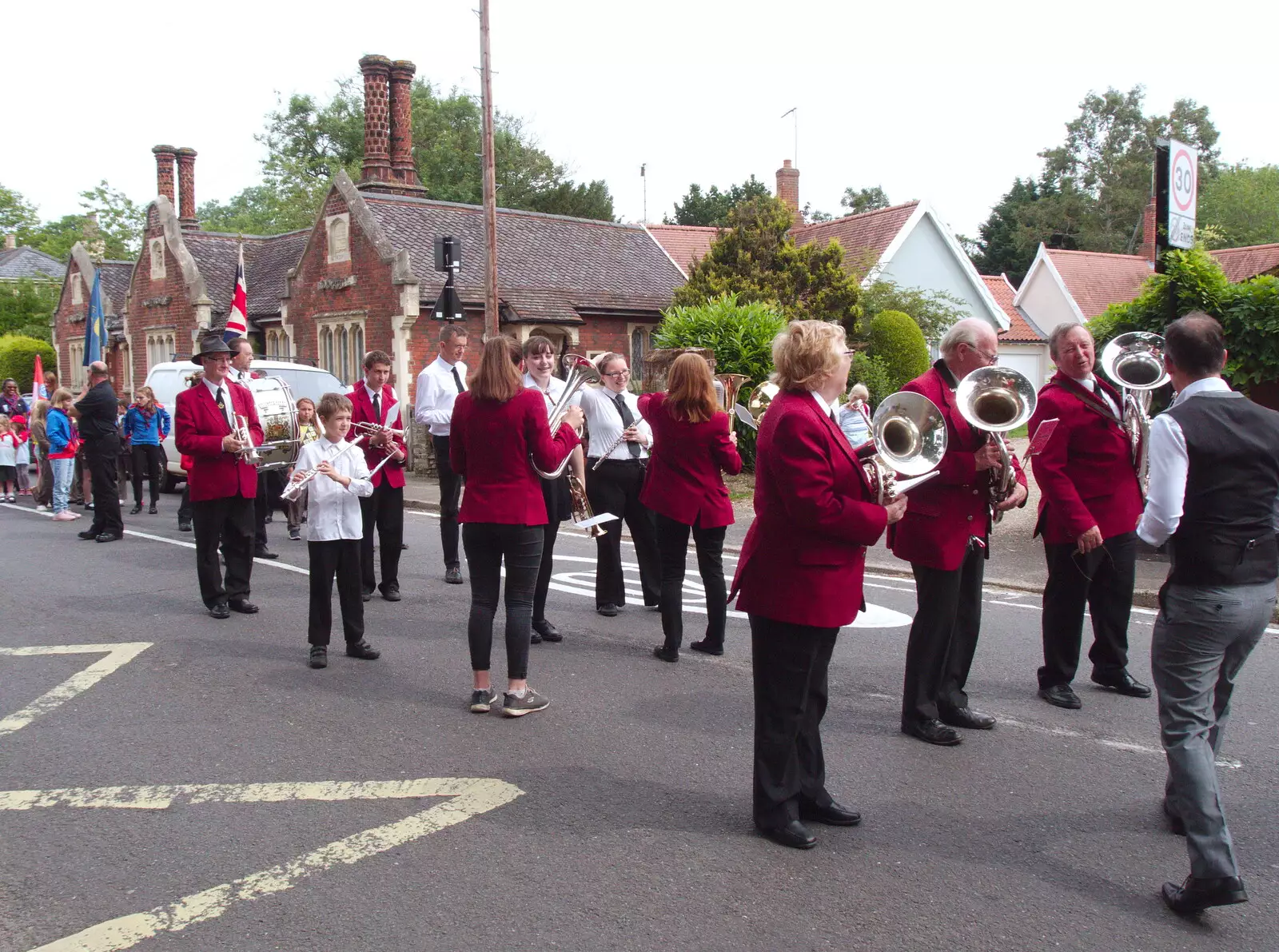 Bruce comes to start the band off, from The BSCC at North Lopham, and the GSB Mayor's Parade, Eye, Suffolk - 23rd June 2019