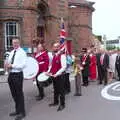 Nosher looks over, with cornet in hand, The BSCC at North Lopham, and the GSB Mayor's Parade, Eye, Suffolk - 23rd June 2019