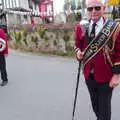 Terry the drum major outside the church, The BSCC at North Lopham, and the GSB Mayor's Parade, Eye, Suffolk - 23rd June 2019