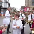 Fred hangs around with the band, The BSCC at North Lopham, and the GSB Mayor's Parade, Eye, Suffolk - 23rd June 2019