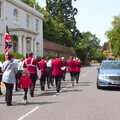 The BSCC at North Lopham, and the GSB Mayor's Parade, Eye, Suffolk - 23rd June 2019, Heading up Castle Street