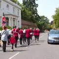 Heading up Castle Street, The BSCC at North Lopham, and the GSB Mayor's Parade, Eye, Suffolk - 23rd June 2019