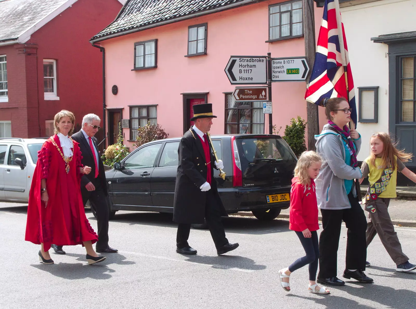 The mayor again, from The BSCC at North Lopham, and the GSB Mayor's Parade, Eye, Suffolk - 23rd June 2019