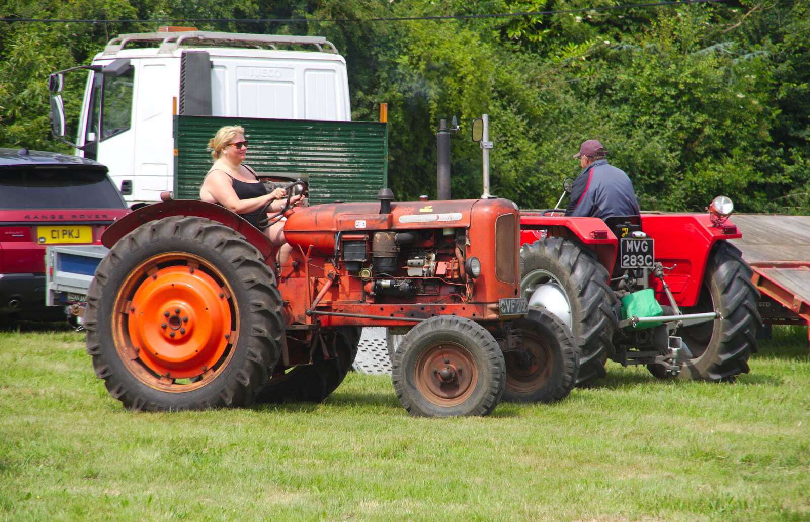Another vintage tractor from A Hog Roast on Little Green, Thrandeston, Suffolk - 23rd June 2019